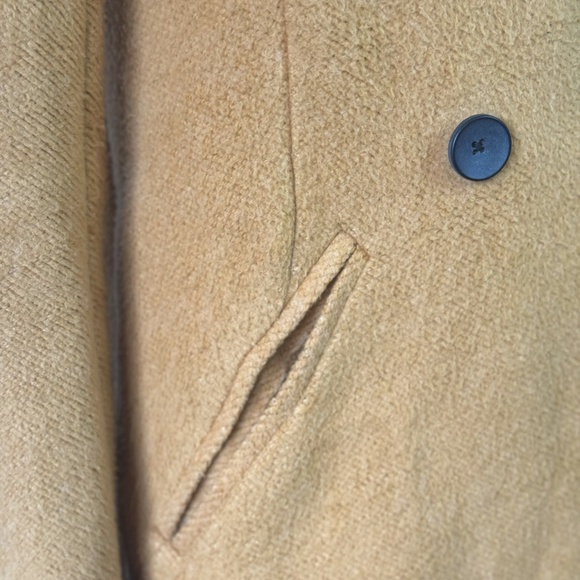 Stradivarius Womens Jacket Mustard Yellow Mid Length Coat Ladies Size Small - Picture 5 of 6